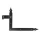 2146 Corner hinges, 250x300mm, black