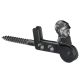 Screw-in shutter stopper, with catch, 200 mm, black