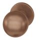 Handle knob 0802 05, single-sided fastening, vaxed bronze