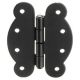 Rounded hinges, 100x120x3, black