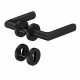 8115 PREMIUM FS fire safety door handle set with roses PZ, 9mm, black C35
