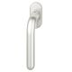 Window handle on oval rose, aluminium F1