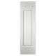 Flush sliding door handle with spring cover, alum.F1