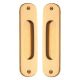 PAIR of handles for sliding doors, brass, polished and varnished (02)