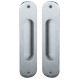 PAIR of handles for sliding doors, chrome-plated matt (15)
