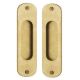 PAIR of handles for sliding doors, antique brass (1M)
