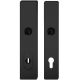 73 7376 ASL S2-ZA security backplate, PZ/72/8mm, black aluminium S8
