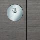 Flush security rose with cylinder security disc, stainless steel