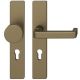 FSB 79 1134 door knob set with backplates for fireproof emergency doors, PZ 92mm, medium dark bronze S5,RIGHT