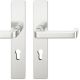 FSB 79 1134 handle set with backplates for fireproof emergency doors, PZ 72mm, natural aluminium F1,RIGHT