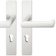 FSB 79 1290 handle set with backplates for fireproof emergency doors, PZ 72mm, natural aluminium F1,RIGHT
