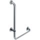 Angled support rail 90° for WC and bathrooms,748x300x36/22mm, matt stainless steel, left
