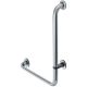 Angled support rail 90° for WC and bathrooms, 748x300x36/22mm, matt stainless steel, right