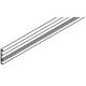 HAWA Junior B 80/100 cover profile for wall mounting rail 1000mm