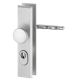 ALPHA Security backplates handle/knob K7 and cylinder shield, 8/92mm, door thickness 65-75mm, aluminium natural F1
