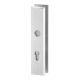 ALPHA security plates without lever handles, ES1, PZ 72mm, aluminium natural F1 | RANKENOSPLIUS.lt
