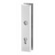 ALPHA security plates without lever handles, ES1, PZ 92mm, aluminium natural F1 | RANKENOSPLIUS.lt