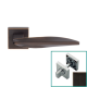 AQUA handle/rose WC set., matt bronze