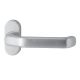Handle for framed doors ARES 1200 on oval rose, without spindle, 8 mm ass, stainless steel