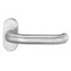 Handle for framed doors ARES 1800, on oval rose, 8 mm, stainless steel