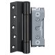 Hinge set (3 hinges) BAKA protect 4048 3D MSTS K, with integrated spindle fixator for outward opening doors, black RAL9005