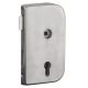 Glass door lock BARCELONA-R, stainless steel, LEFT