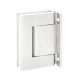 BL 8010 Adjustable hydraulic double-sided hinge, wall/glass, matt white RAL9016 (095)