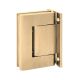 BL 8010 Adjustable hydraulic double-sided hinge, wall/glass, matt gold (017)