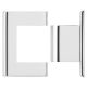 BILOBA covers for hinge 8010BTJC, chrome tone, polished (014)
