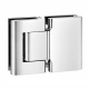 BL 8015 SOL Double-sided hinge for solid glass doors, glass/glass, polished chrome (014)