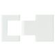 BILOBA covers for hinge 8015BTJC, matt white RAL9016 (095)