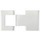 BILOBA covers for hinge 8015BTJC, chrome tone, polished (014)