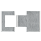BILOBA covers for hinge 8015BTJC, stainless steel (031)