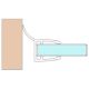 Sealing profile for shower unit 52.09.0270 - 2010 mm, with drip rail 135°
