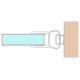 Magnetic sealing profile for shower unit 180°