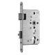 Emergency exit lock for active leaf BMH 6128 PZW 65/72-24 B right, stainless steel