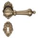 CHARME handle set with roses 008 BB, brass matt antique (PM)
