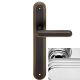 CHIC handle set with long backplates BAC, polished chrome