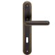 CHIC handle set with long backplates BB, matt bronze