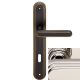 CHIC handle set with long backplates BB, polished nickel