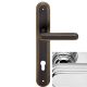 CHIC handle set with long backplates PZ, polished chrome