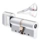 ABLOY PROTEC2 profile cylinder with knob 31-31mm, matt chrome