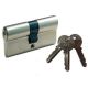 W5 Profile cylinder 30-65, nickel plated brass