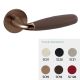 CLUB M181B handle/rose set, BAC, bronze tone PVD satin + Frau® leather (DV)