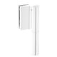 EV 835E10 N SOL Glass door hinge wall/glass, opening angle 180°, matt white RAL9016, RIGHT