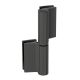 EV 835E50 SOL All-glass door hinge glass/glass, satin black anodized (005), RIGHT
