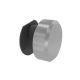 COLETTE sliding system rail bracket for glass, brushed stainless steel