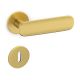 CONCA L handle set with round roses BB, satin gold PVD (TS)