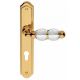 CRYSTAL handle/backplate set.PZ72 gold plated/crystal