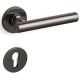DOLCE VITA handle/rose set.PZ, rose 5 mm, superanthracite satined